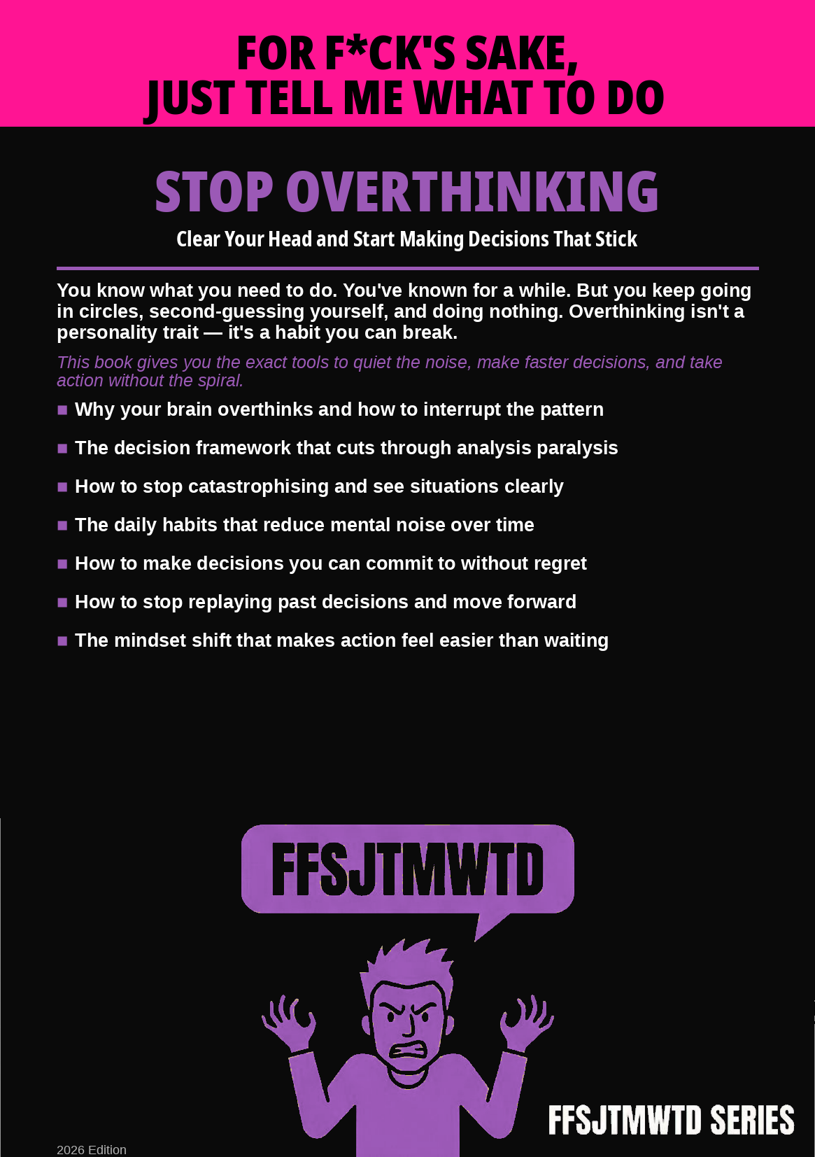 Stop Overthinking — Back Cover