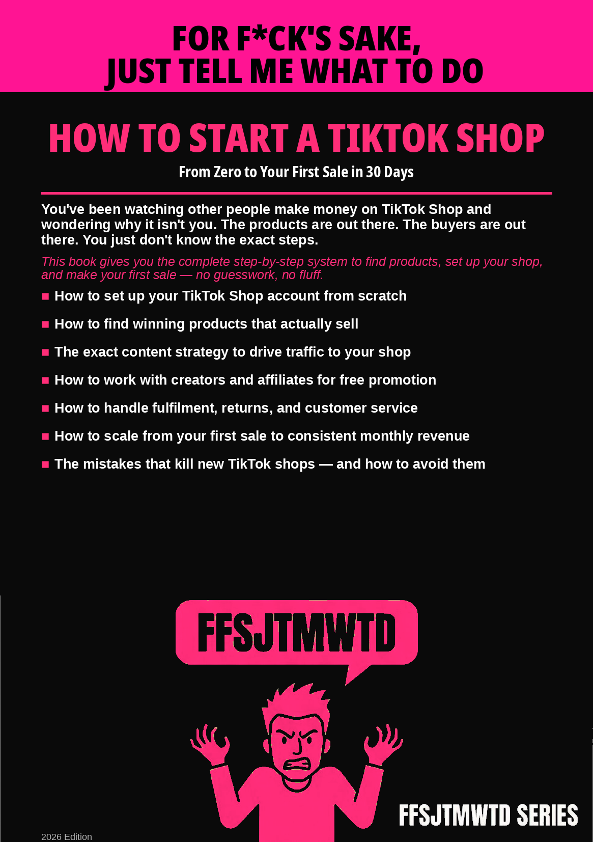 How to Start a TikTok Shop — Back Cover