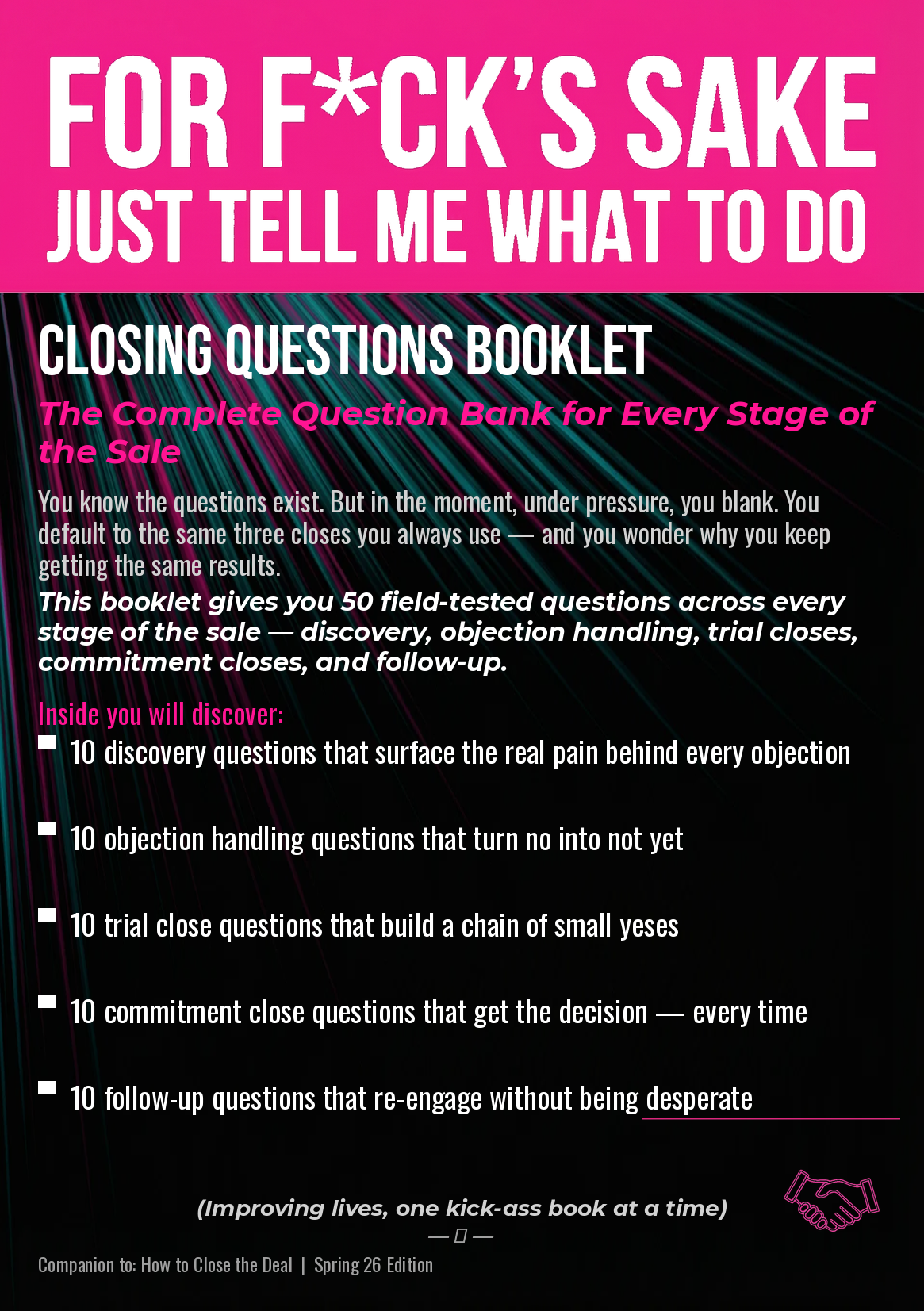 Closing Questions Booklet — Back Cover